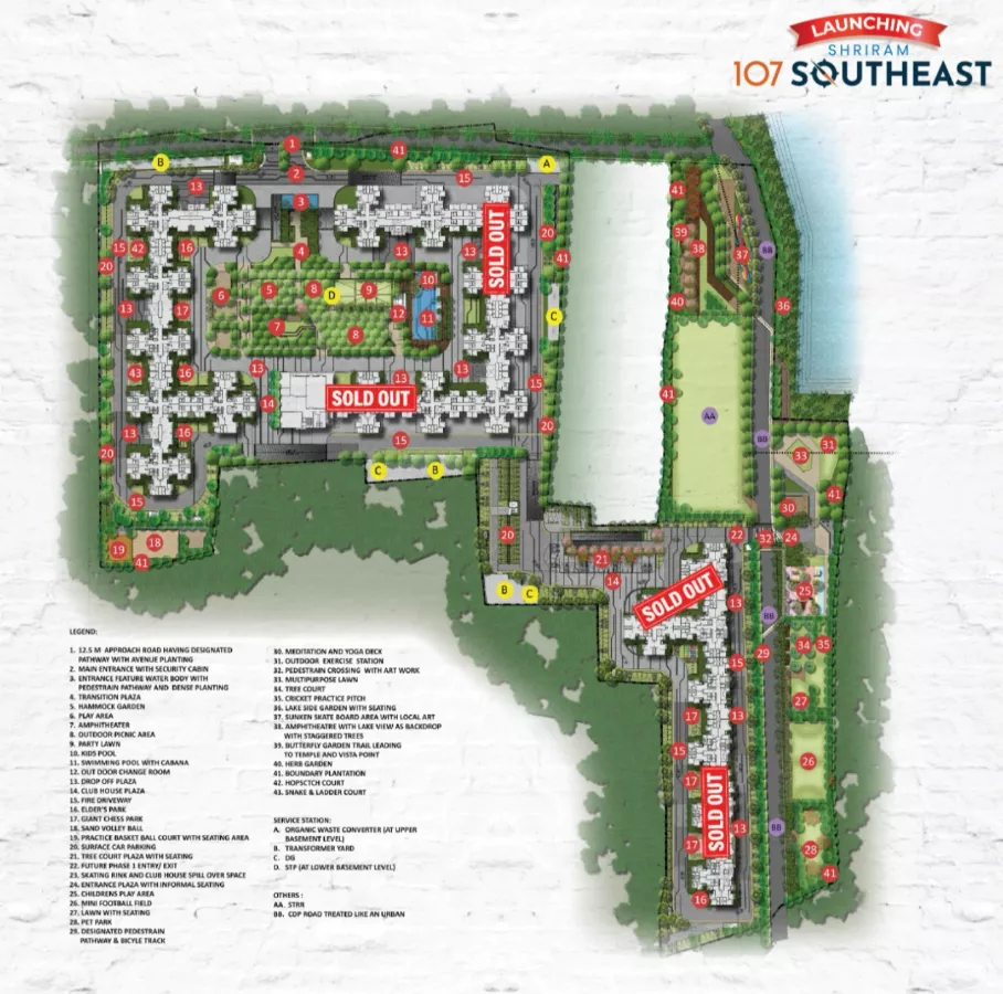 Shriram 107 South East Master Plan