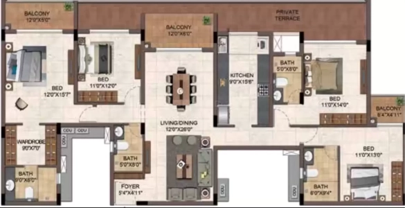 Casagrand Hazen Floor Plan Image