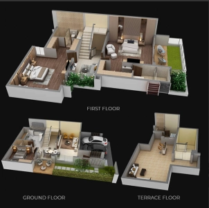 Purva Sparkling Springs Floor Plan - 5455 sq.ft. 