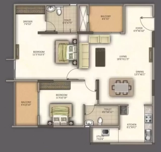 Meda Heights Floor Plan Image