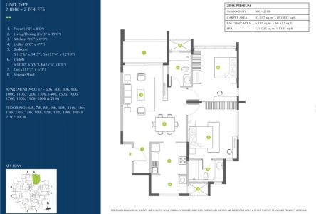 Shapoorji ParkWest Mahogany Tower Floor Plan Image