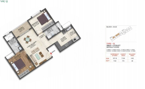 Brigade Calista Floor Plan Image