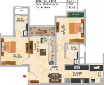 SNN SERENITY GARDEN Floor Plan Image