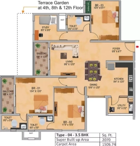 SNN SERENITY GARDEN Floor Plan Image