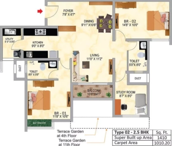 SNN SERENITY GARDEN Floor Plan Image