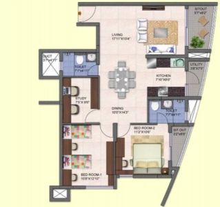 Kolte Mirabilis Floor Plan Image