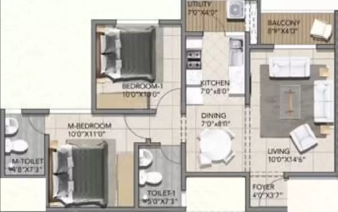 Shriram Suvilas Palms Floor Plan Image