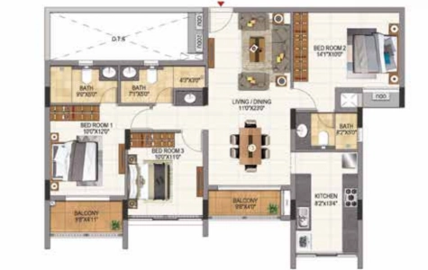 Casagrand Aquene Floor Plan Image