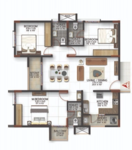 SBR Keerthi Prime Floor Plan Image