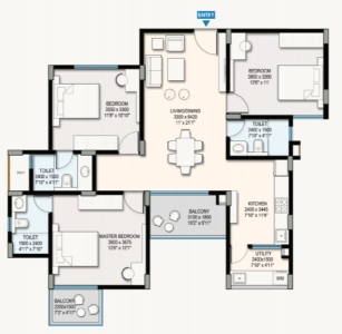 SBR Keerthi OMR Floor Plan Image