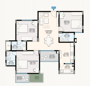 SBR Keerthi OMR Floor Plan Image