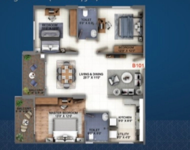 Abhee Kings Court Floor Plan Image