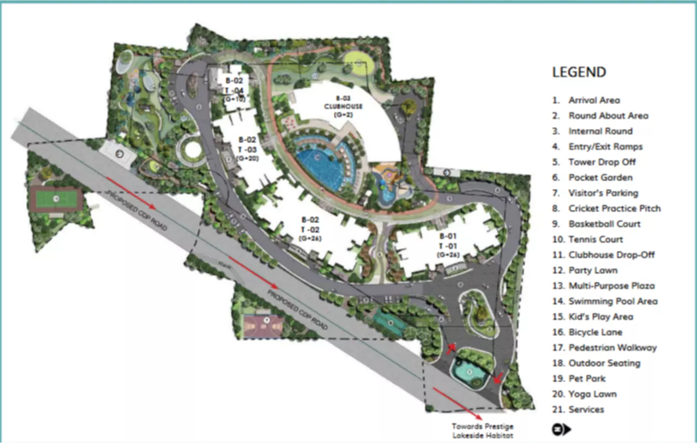 Prestige Serenity Shore Master Plan