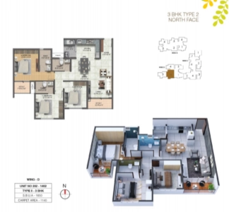 SUMADHURA SUSHANTHAM Floor Plan - 1650 sq.ft. 