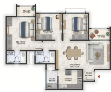 Prestige Lavender Fields Floor Plan Image