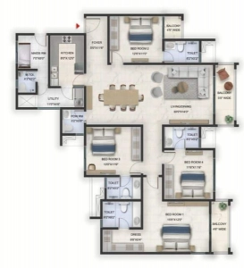 Prestige Lavender Fields Floor Plan Image