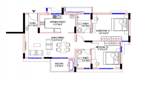 Vaswani Menlo Park Floor Plan Image