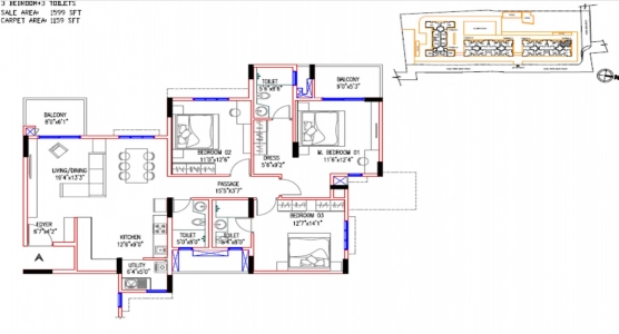 Vaswani Menlo Park Floor Plan Image