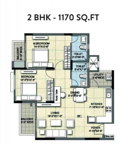 Ajmera Lakeside Paradise Floor Plan Image