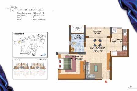 Prestige Royale Gardens Floor Plan Image