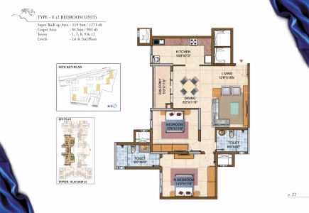 Prestige Royale Gardens Floor Plan Image