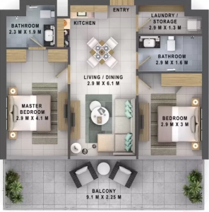 Damac Reva Residence Floor Plan Image