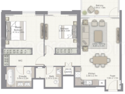 Emaar 17 Icon Bay Floor Plan Image