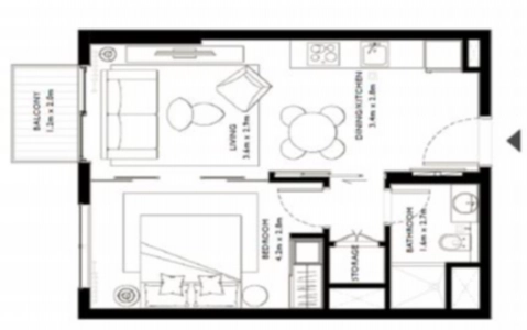 emaar collective 2 Floor Plan Image