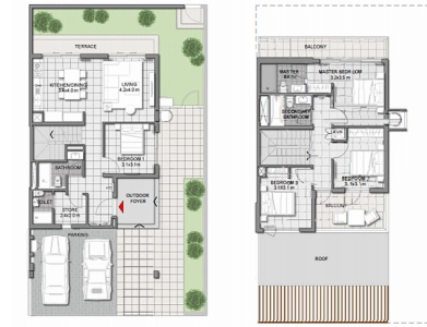 Emaar Expo Golf Villas Floor Plan Image