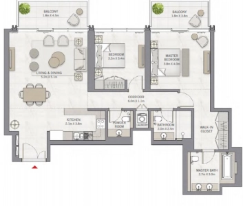 Emaar The Grand Floor Plan - 2860 sq.ft. 