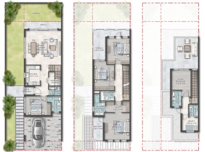 Damac Lagoon Malta Floor Plan - 3200 sq.ft. 