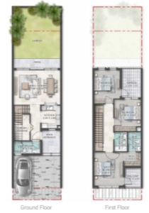 Damac Lagoon Portofino Floor Plan Image