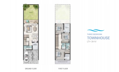 Damac Lagoon Santorini Floor Plan - 1549 sq.ft. 