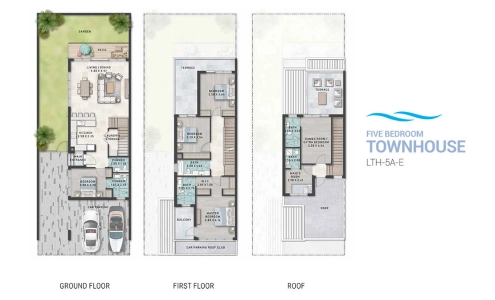 Damac Lagoon Santorini Floor Plan - 3150 sq.ft. 