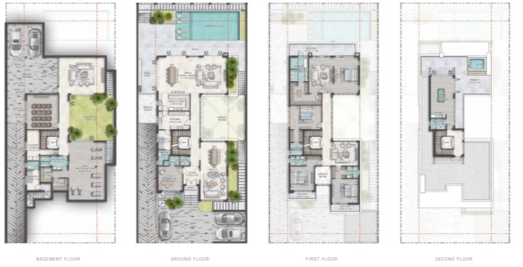 Damac Lagoon Venice Floor Plan Image