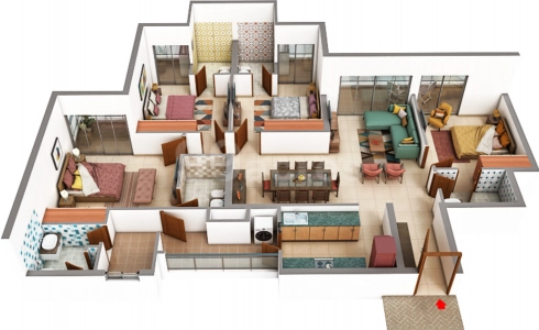 M3M Crown Floor Plan Image