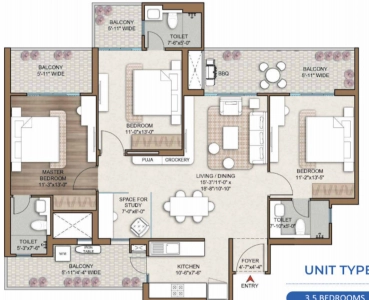 Smart World One DXP Floor Plan Image