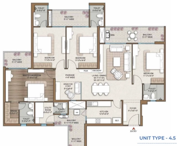 Smart World One DXP Floor Plan Image