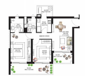 Krisumi Waterfall Residence Floor Plan Image