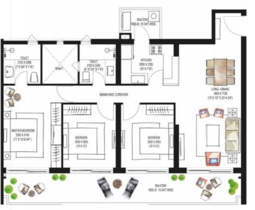 Krisumi Waterfall Residence Floor Plan Image