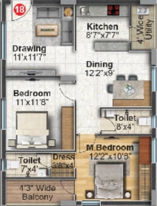 Dinesh auric Floor Plan Image