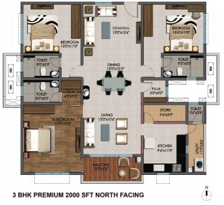 Cybercity marina skies Floor Plan Image