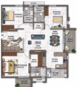 GHR Callisto Floor Plan - 1915 sq.ft. 