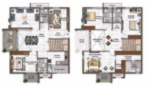 GHR Callisto Floor Plan - 3300 sq.ft. 