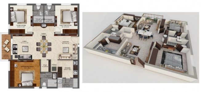 Hallmark Pinnacle Floor Plan - 1585 sq.ft. 