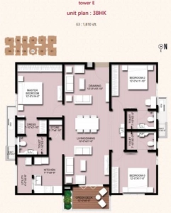 INDIS Viva City Floor Plan - 1810 sq.ft. 