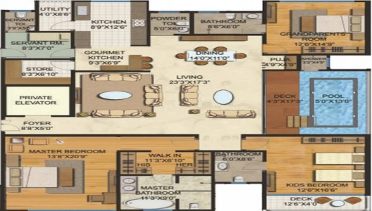 Lodha Burlingame Bellezza Floor Plan Image