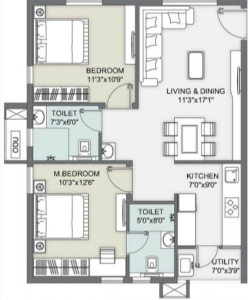 Ambience courtyard Floor Plan Image