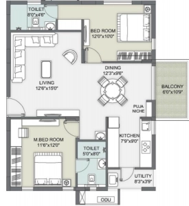 Ambience courtyard Floor Plan Image