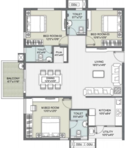 Ambience courtyard Floor Plan Image